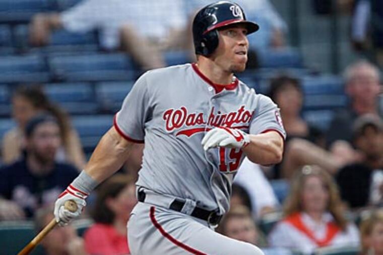 Outfielder Laynce Nix hit 16 home runs against righthanded pitchers in 2011. (John Amis/AP)