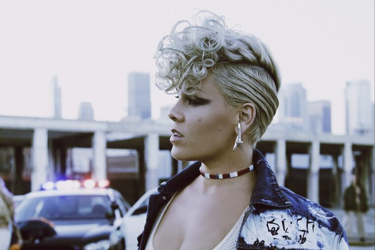 Pink, the Doylestown-raised pop star born Alecia Moore, plays Wells Fargo on Friday