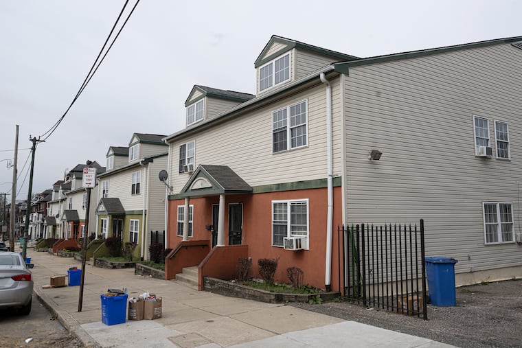 Properties on this block of Chester Avenue in West Philadelphia are part of a large portfolio of affordable homes owned by developer Neighborhood Restorations, which wants to sell them.