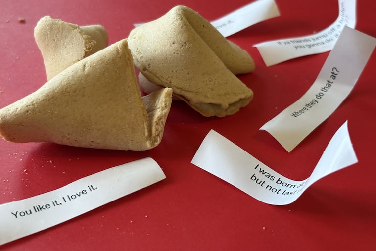 Black Dragon's fortune cookies are flavored to taste like graham cracker crusts, mimicking Big Mama's apple or lemon meringue pie. The messages, owner Kurt Evans says, are "unapologetically Black."