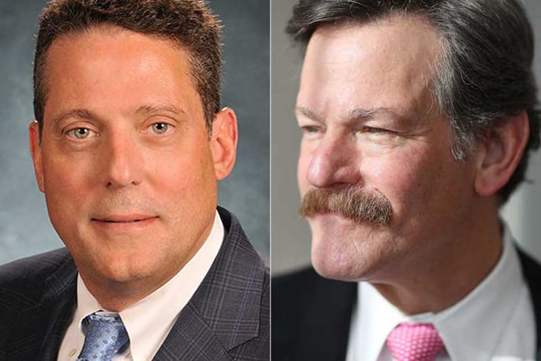 Physician Charles Pollack, who in April 2019 left Jefferson Health after a sexual harassment investigation, was removed on 7/29/2019 from his position as chairman of the scientific advisory board of FSD Pharma. Larry Kaiser (right), CEO of Temple Health System, will replace him.