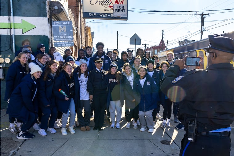 Drexel athletes participated in a cleanup on Martin Luther King Jr. Day that covered 17 blocks of West Philly streets.