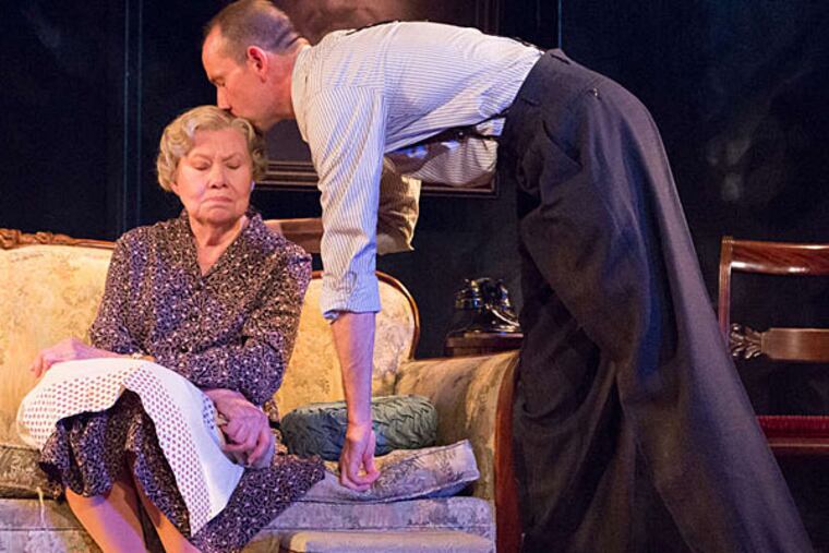 Carla Belver, Charlie DelMarcelle as Amanda and Tom Wingfield in Act II Playhouse's production of the Williams classic. (MARK GARVIN)