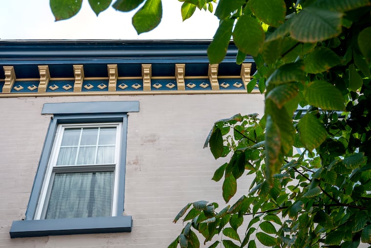 The cornice-work on a Port Richmond done by Philadelphia Salvage Co. did the work. But the resident later paid the business thousands in deposits to restore a century-old salvaged door and said the company bilked her and did not complete the work.