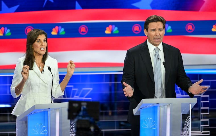Former South Carolina Gov. Nikki Haley and Florida Gov. Ron DeSantis.