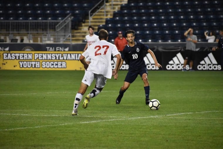 St. Augustine's Antonio Matos scored to give his team win in the SJSCA Tournament semifinals.