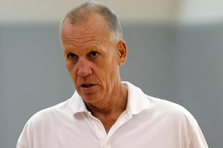 Sixers coach Doug Collins is hoping this year's team will have good chemistry. (Yong Kim/Staff Photographer)