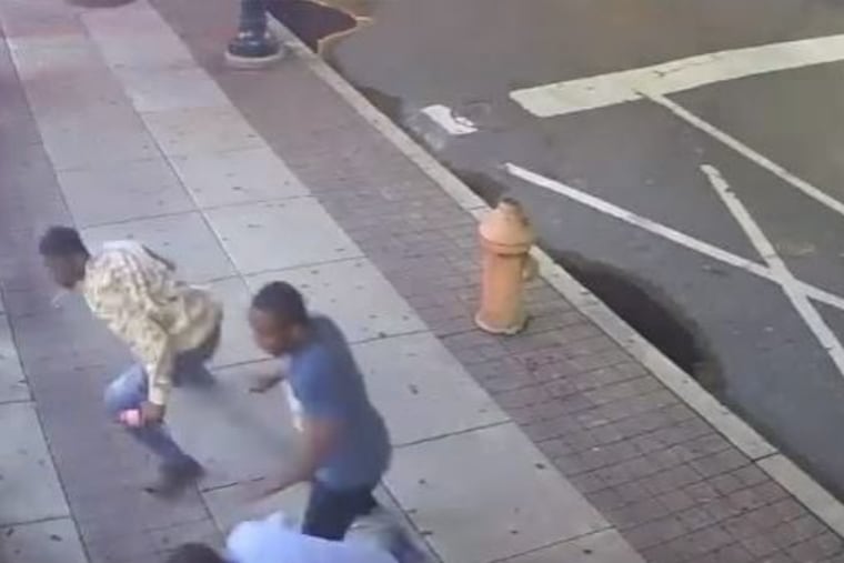 Police are looking for these juveniles who assaulted two men in Center City early Thursday morning.
