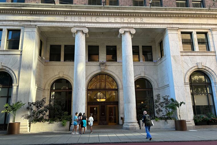 The Public Ledger Building at 600 Chestnut St. in September 2023.