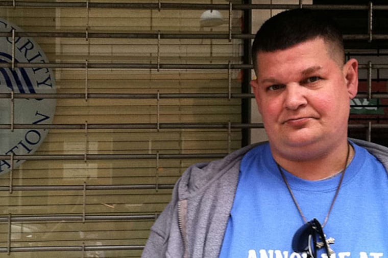 Robert Rooney said he wasted money this week traveling to a North Philly Social Security office he didn't know was shut down. (Valerie Russ/Staff)