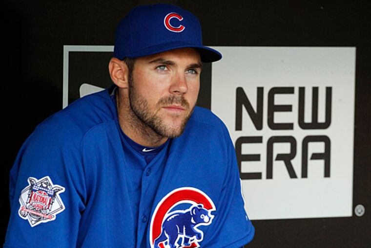 Former Villanova baseball and football star Matt Szczur, pictured here with the Chicago Cubs, will have a chance to make the Phillies' roster next year after signing a minor-league contract.