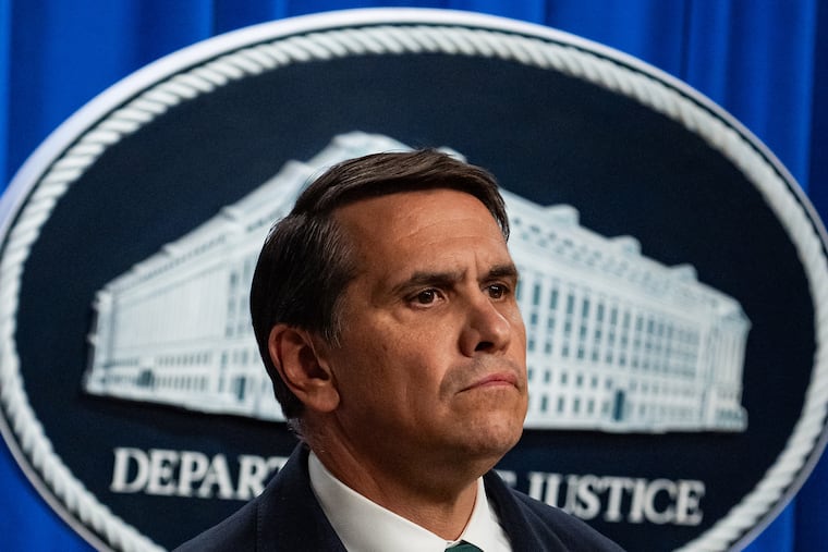 FILE — Todd Blanche, acting attorney general, during a news conference in Washington, April 27, 2026. The Justice Department on Wednesday, May 13, filed a lawsuit against the District of Columbia Bar over its efforts to discipline Trump administration lawyers, escalating the department’s feud with legal ethics authorities.