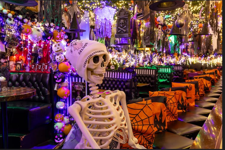 The Enchanted Nightmare at Craftsman Row Saloon welcomes guests to a treasure trove of Halloween decor and a menu filled with specialty cocktails through Nov. 1, 2026.