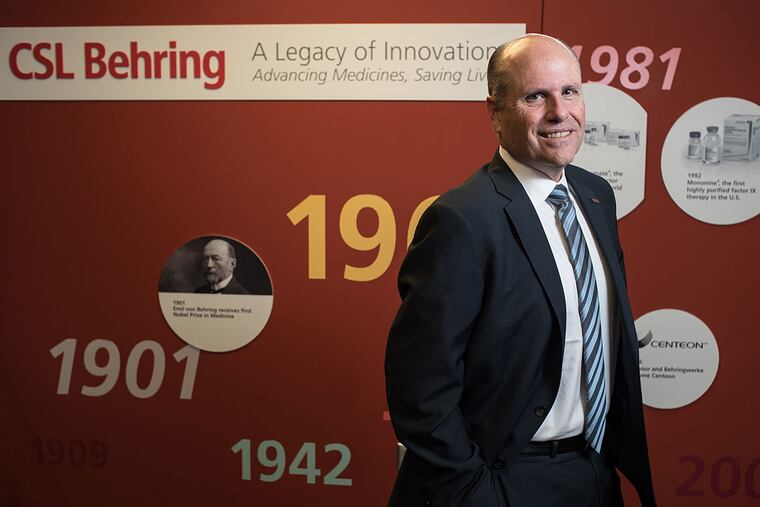 Paul Perreault has served as CEO of King of Prussia's CSL Behring since 2013.