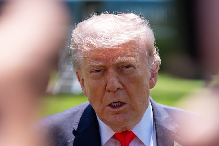 President Donald Trump speaks with reporters before departing on Marine One from the South Lawn of the White House, Friday, May 1, 2026, in Washington. Unlike his Republican predecessors, Trump has happily wielded federal power against states and liberal institutions.