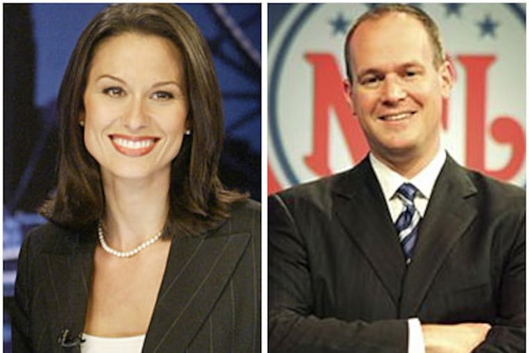 E-mail pals Alycia Lane and Rich Eisen.