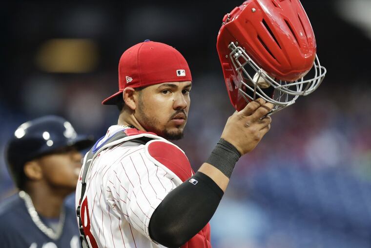 Jorge Alfaro has the most powerful arm among major-league catchers.