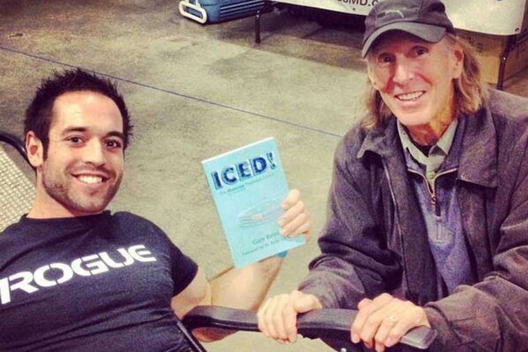 Gary Reinl (right), author of "ICED!", with Rich Froning, CrossFit champion. Icing injuries, Reinl says, "delays healing, it increases swelling, causes additional damage."