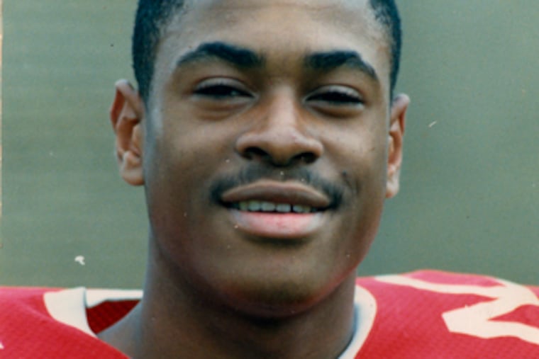 Keith Pompey, the author, as a sophomore cornerback for North Catholic in 1986.