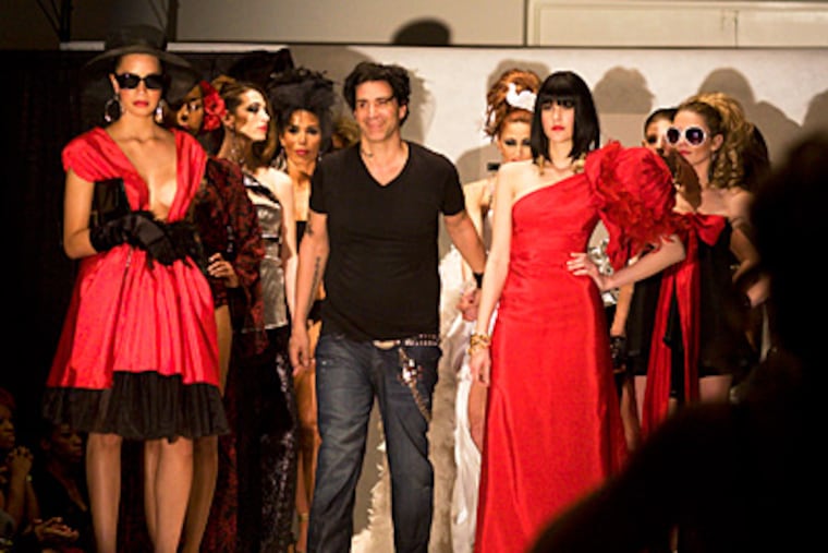 Models for the House of Juiseppe during Philadelphia Fashion Week. (Ed Hille / Staff Photographer)