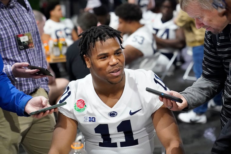 Penn State's Abdul Carter was named Big Ten defensive player of the year last season.