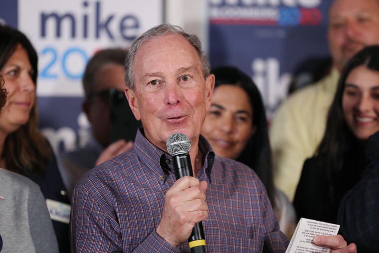 Former Democratic presidential candidate Mike Bloomberg