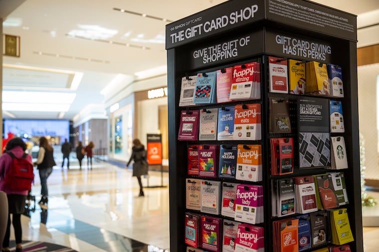 Gift card spending is expected to reach $29.1 billion over the holidays, according to the National Retail Federation.