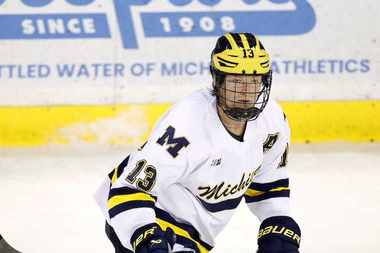 Michigan's T.J. Hughes, who has 48 points this season and 170 for his career, will be one of the most in-demand college free agents this season.