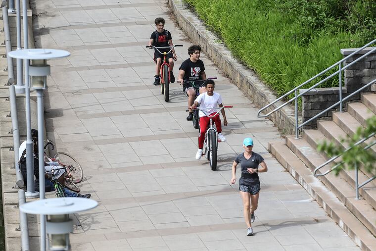 The Spring Garden Connector project will link the Schuylkill River Trail (above) with the Delaware River Trail, while making the crosstown thoroughfare of Spring Garden Street safer for pedestrians and cyclists.