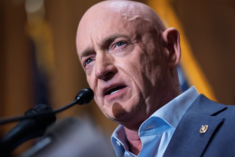 Sen. Mark Kelly (D., Ariz.) refutes efforts by President Donald Trump and Defense Secretary Pete Hegseth to intimidate him and other lawmakers.