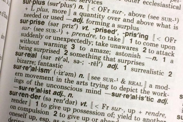 A page in the Webster's Desktop Dictionary.