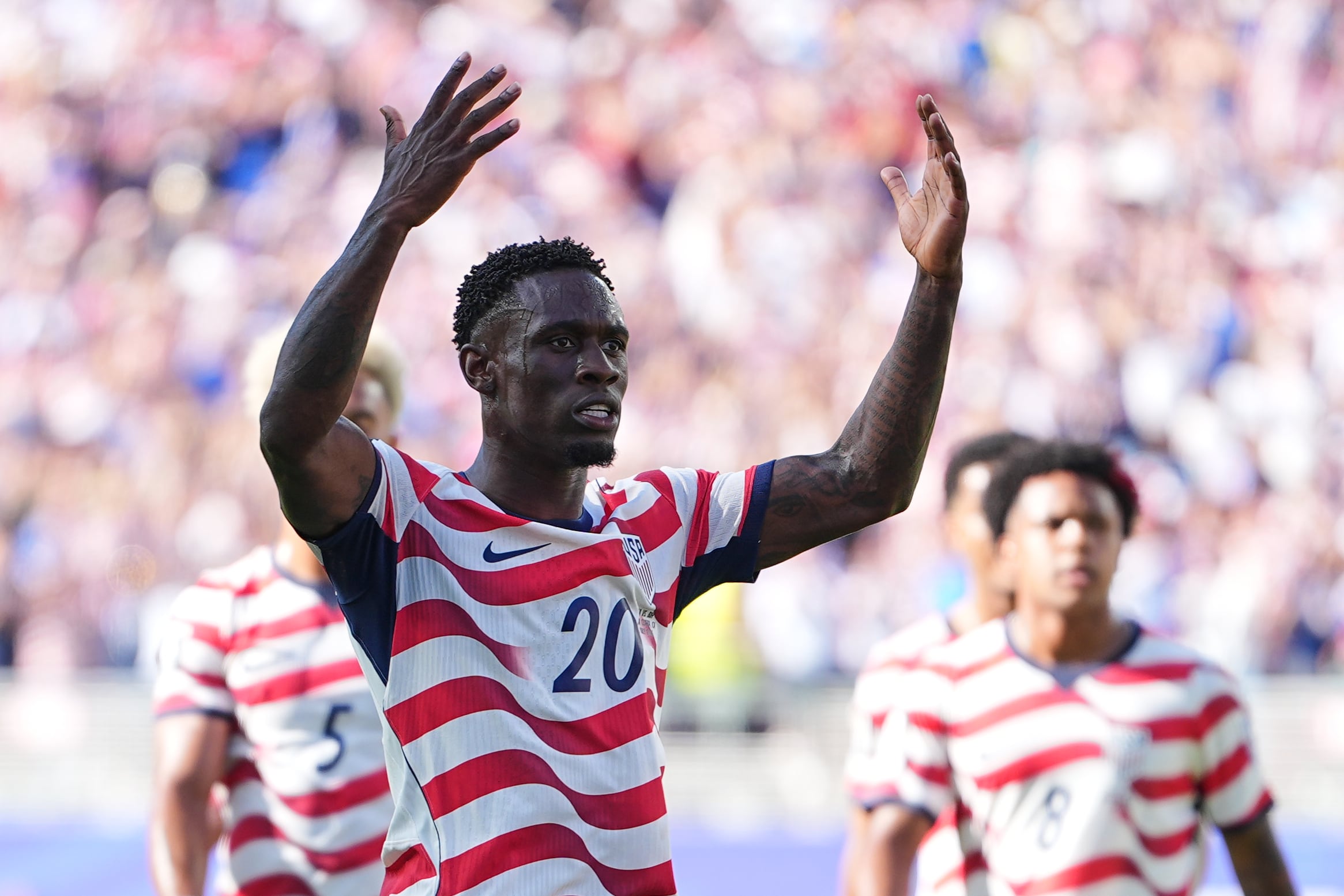 Folarin Balogun available to play for USMNT vs. Belgium after FIFA suspends red card