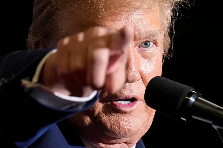 Donald Trump speaks at a March campaign rally in Greensboro, N.C.