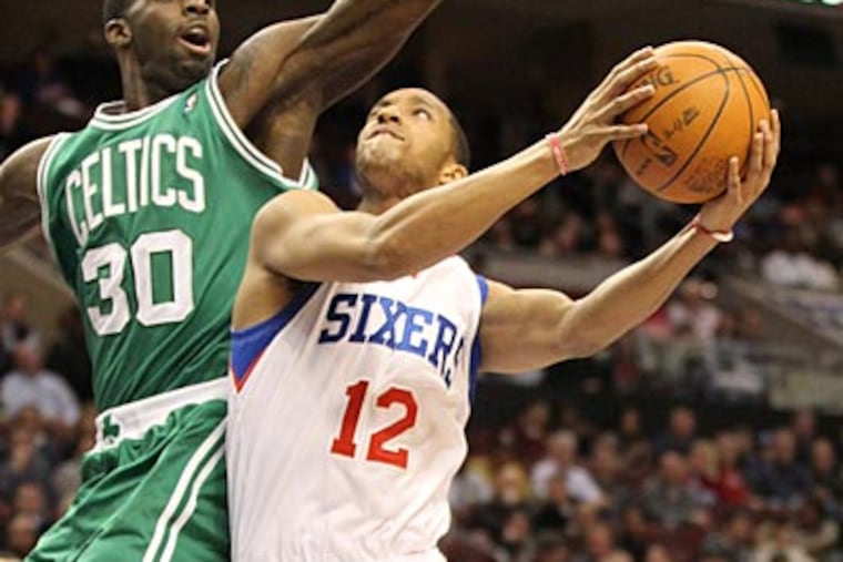 Evan Turner scored a career-high 26 points on Wednesday night against the Celtics. (Charles Fox/Staff Photographer)