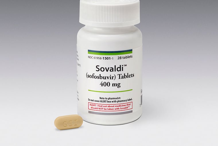 In 2014, depending on the state, Sovaldi represented from 2 percent to 44 percent of all prescriptions written for hepatitis C infections covered by Medicaid. (AP Photo/Courtesy of Gilead Sciences, File)
