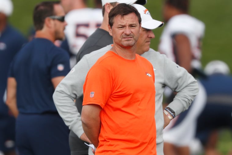 Rich Scangarello was the offensive coordinator for the Broncos last season.