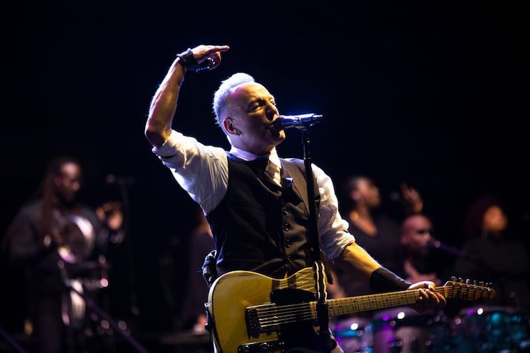 Bruce Springsteen at the Sea Hear Now festival in Asbury Park, N.J., on Sept. 15, 2024. On Saturday, Springsteen told the crowd at a charity concert that ICE should leave Minneapolis.