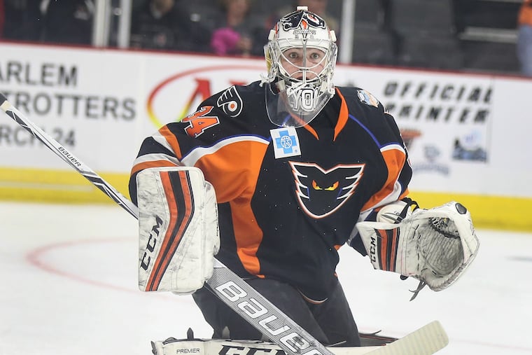 The Flyers recalled goalie Alex Lyon from the AHL's Phantoms on Monday and he served as Cal Pickard's backup in Arizona.