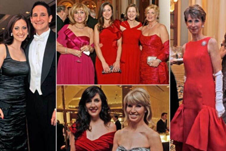 Bright, bold new gowns returned to the Academy of Music Concert and Ball. Among a rainbow of rich shades, the hottest hue was red. (AKIRA SUWA / Staff Photographer)