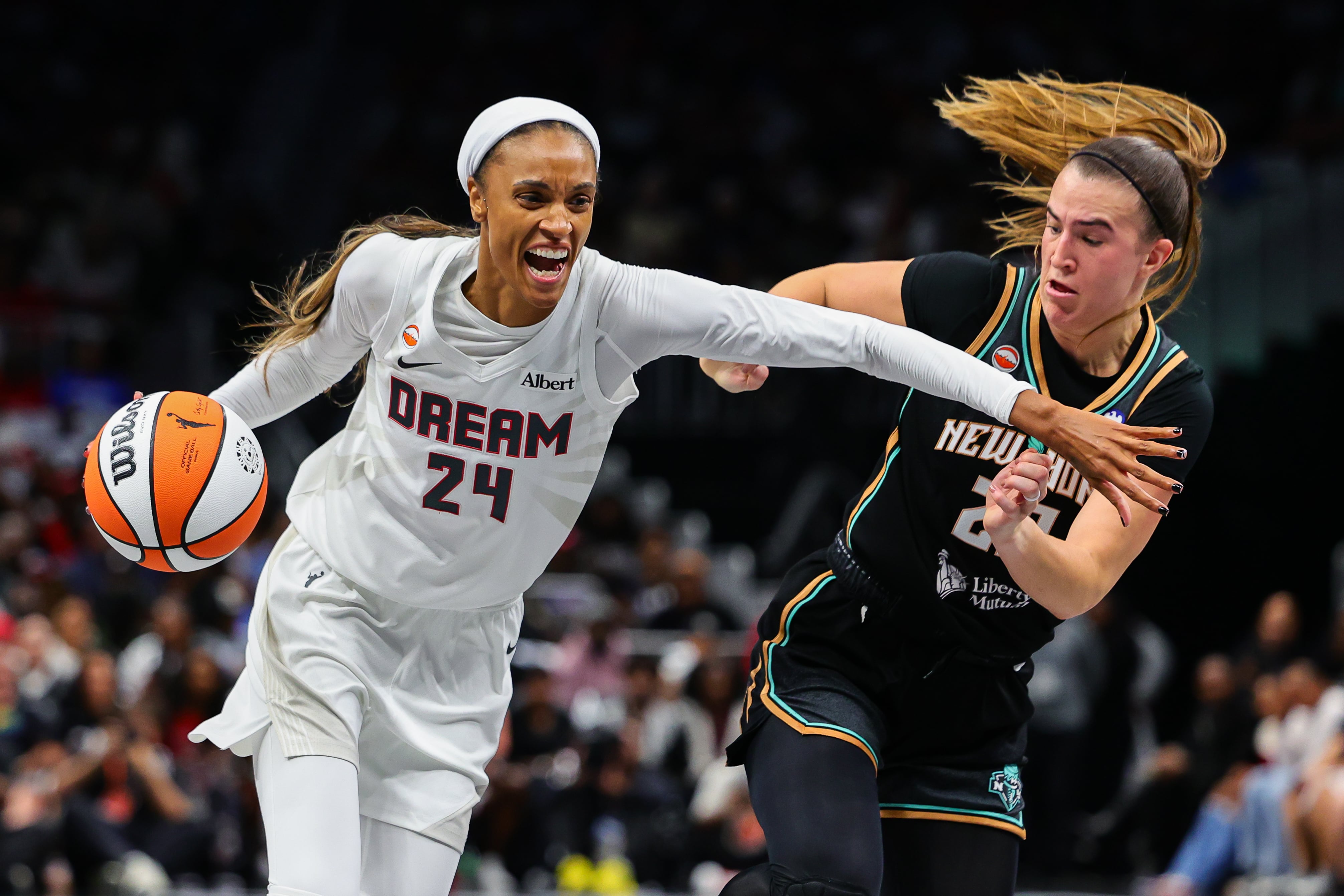 Canada's big day, team defense carries Dream to 92-82 win over Liberty in WNBA semifinals