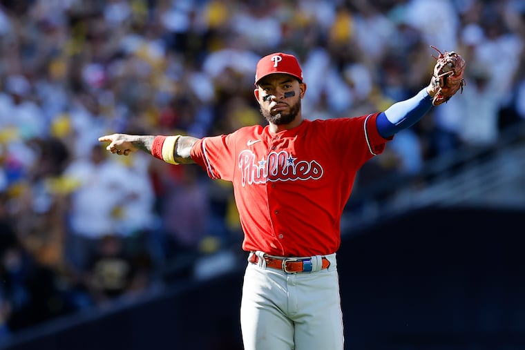 Phillies utility infielder Edmundo Sosa only has one game of experience playing center field in the major leagues.