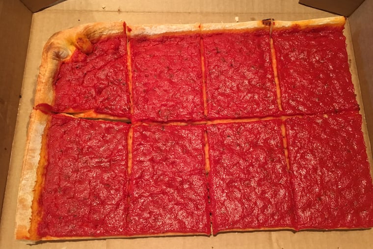 Plain tomato pie from Corropolese.