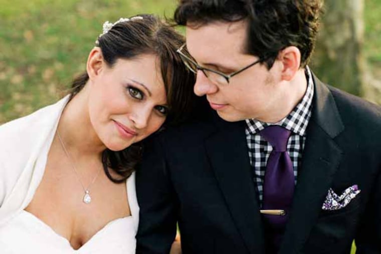 The bride and groom, Ashley Berke and John McGinnis.