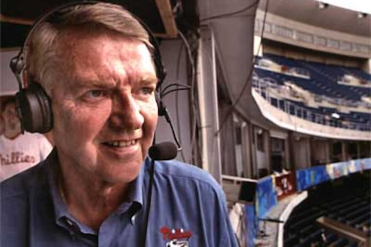 There is a movement to have a statue of Harry Kalas, who passed away in April, placed inside Citizens Bank Park. (File photo)