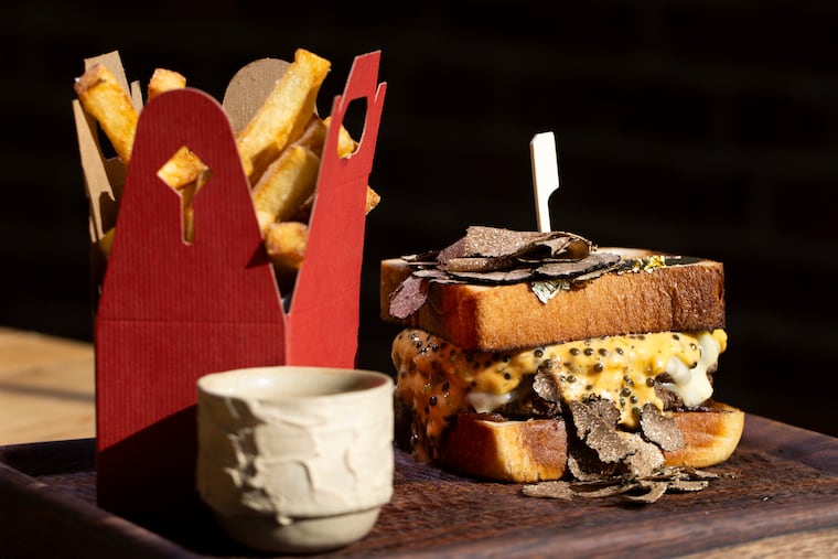 The McDonald’s Money burger at Honeysuckle on Thursday, June 26, 2025 in Philadelphia.