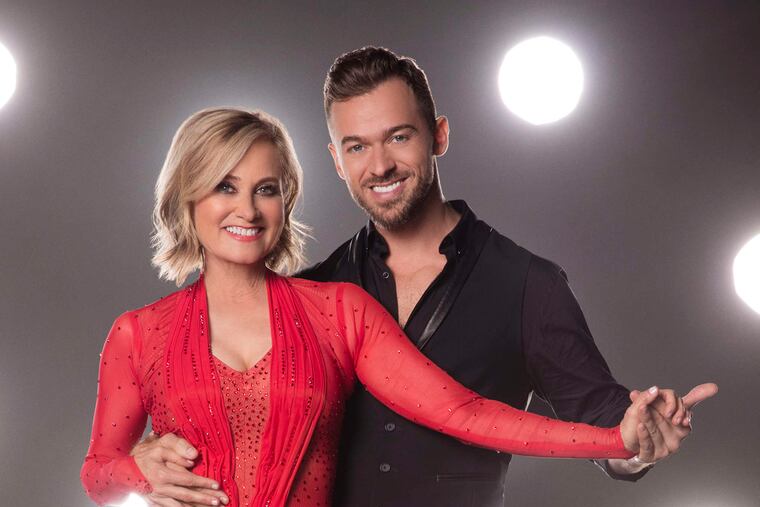 "Dancing with the Stars": Artem Chigvintsev with Maureen McCormick, left, and Maksim Chmerkovskiy with Amber Rose.