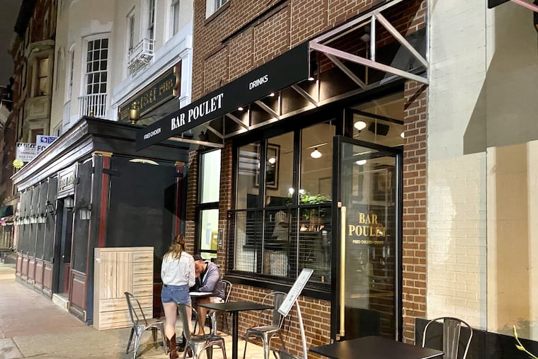 Bar Poulet shortly after its opening in May 2021 at 2005 Walnut St.