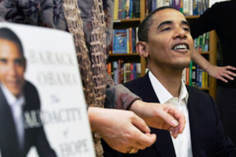 Barack Obama at a Chicago signing in 2006. Demand for his books has surged since he became president-elect.