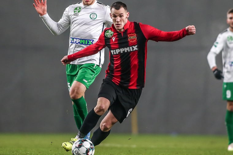 Dániel Gazdag won the Hungarian league's player of the season award after helping Honvéd escape relegation.