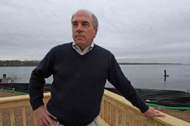 Steve McKenna at the site of the Waterside project in Bensalem, PA on 4/18/13. ( APRIL SAUL / Staff )